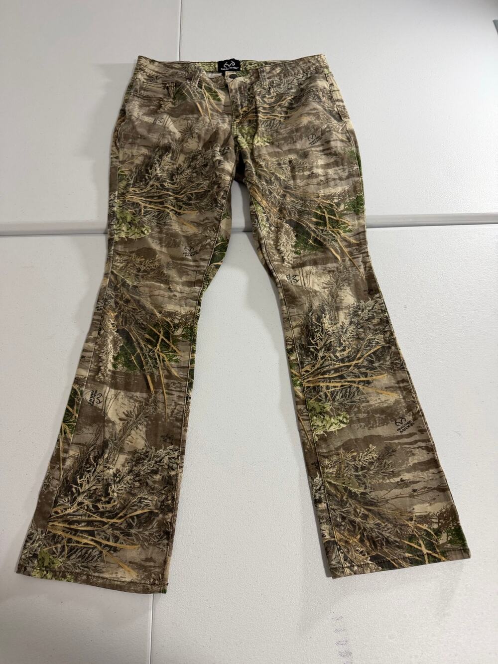 Realtree Camo Pants Womens Sz 8 Bootcut Hunting Outdoor Cotton Blend